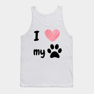 I love my dog Tank Top